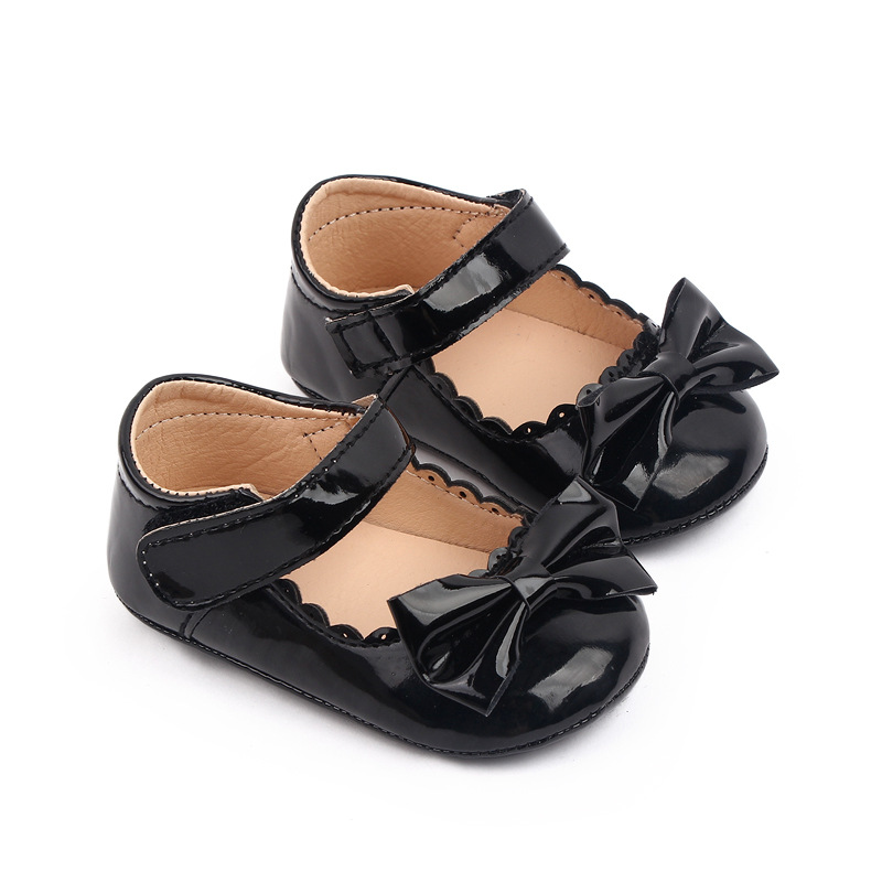 Spring and Autumn Princess Bow Baby Walking Shoes for Girls Rubber-soled Baby Shoes for 0-1 year Old Walking Shoes 2787 pic 6