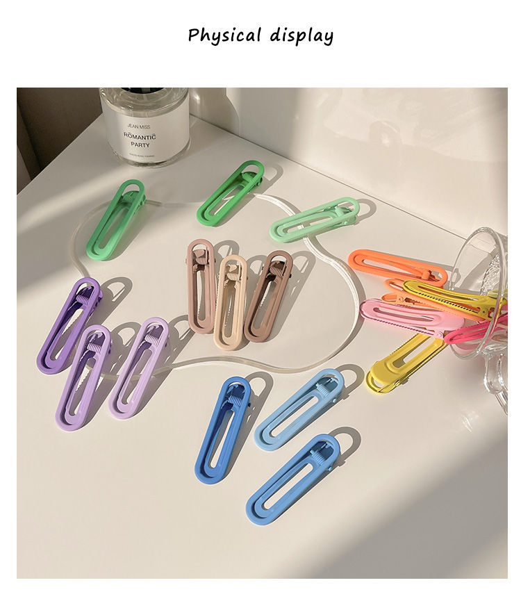 2022ins风糖果色发夹女侧边夹鸭嘴夹一字夹bb夹小发卡子刘海抖音详情19