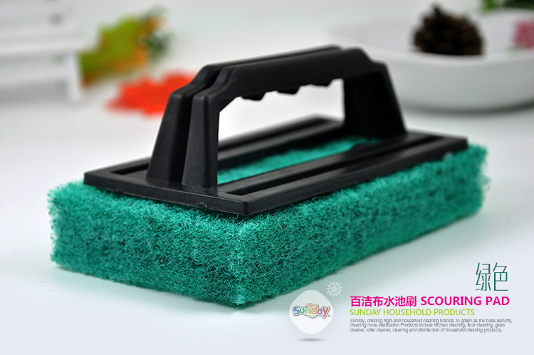 sunday水池刷浴缸刷地板除垢灶台浴缸清洁百洁布水池清洁刷详情17