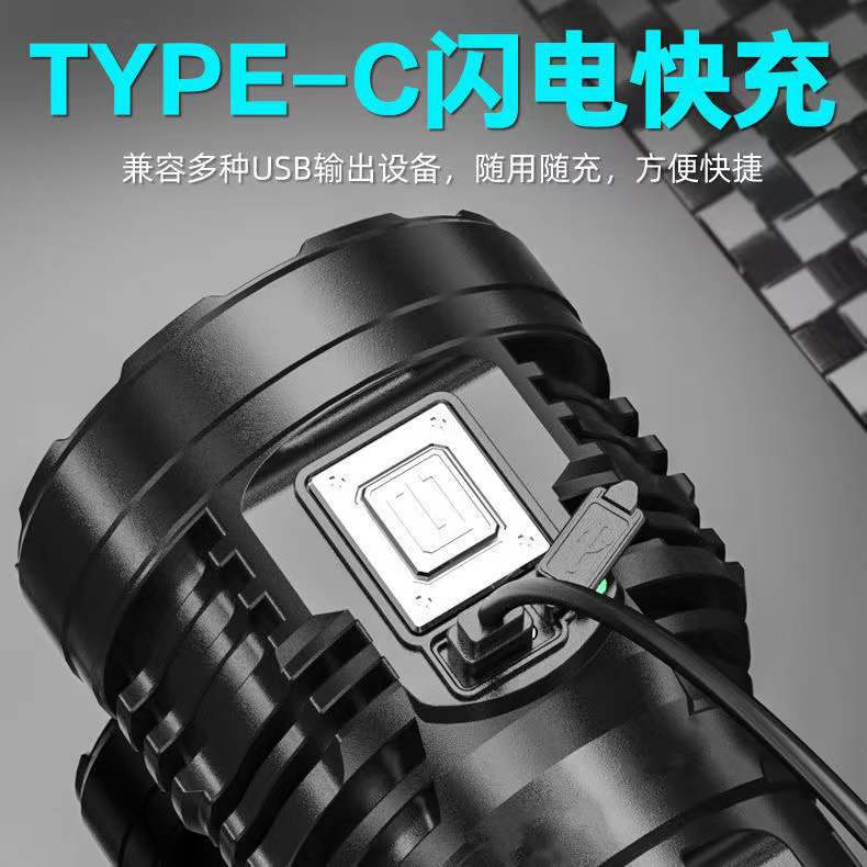 八核手电筒强光可充电高亮小特种兵户外多功能led远射灯手电筒详情10