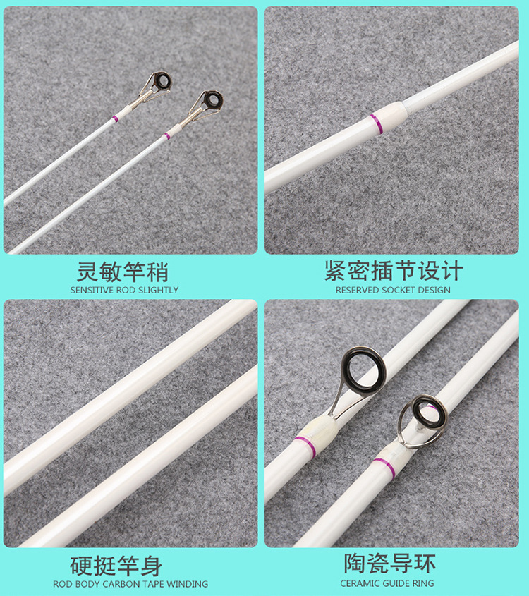 Cross-border fiberglass reinforced plastic Lull rod insert joint rod ML adjustable lull rod foreign trade Amazon long-distance throwing road sliding rod fishing rod pic 31