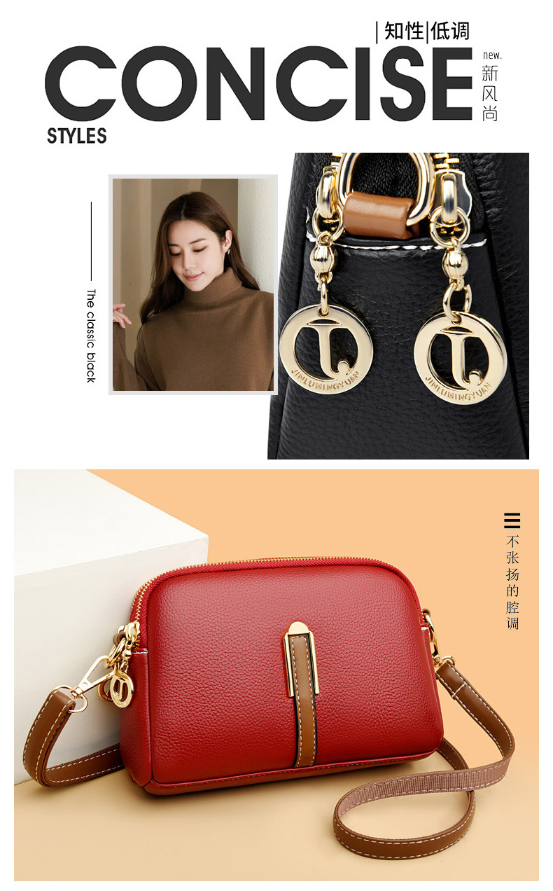 女包2023新款春夏贝壳包韩版简约单肩包零钱包质感洋气斜挎小包包详情5