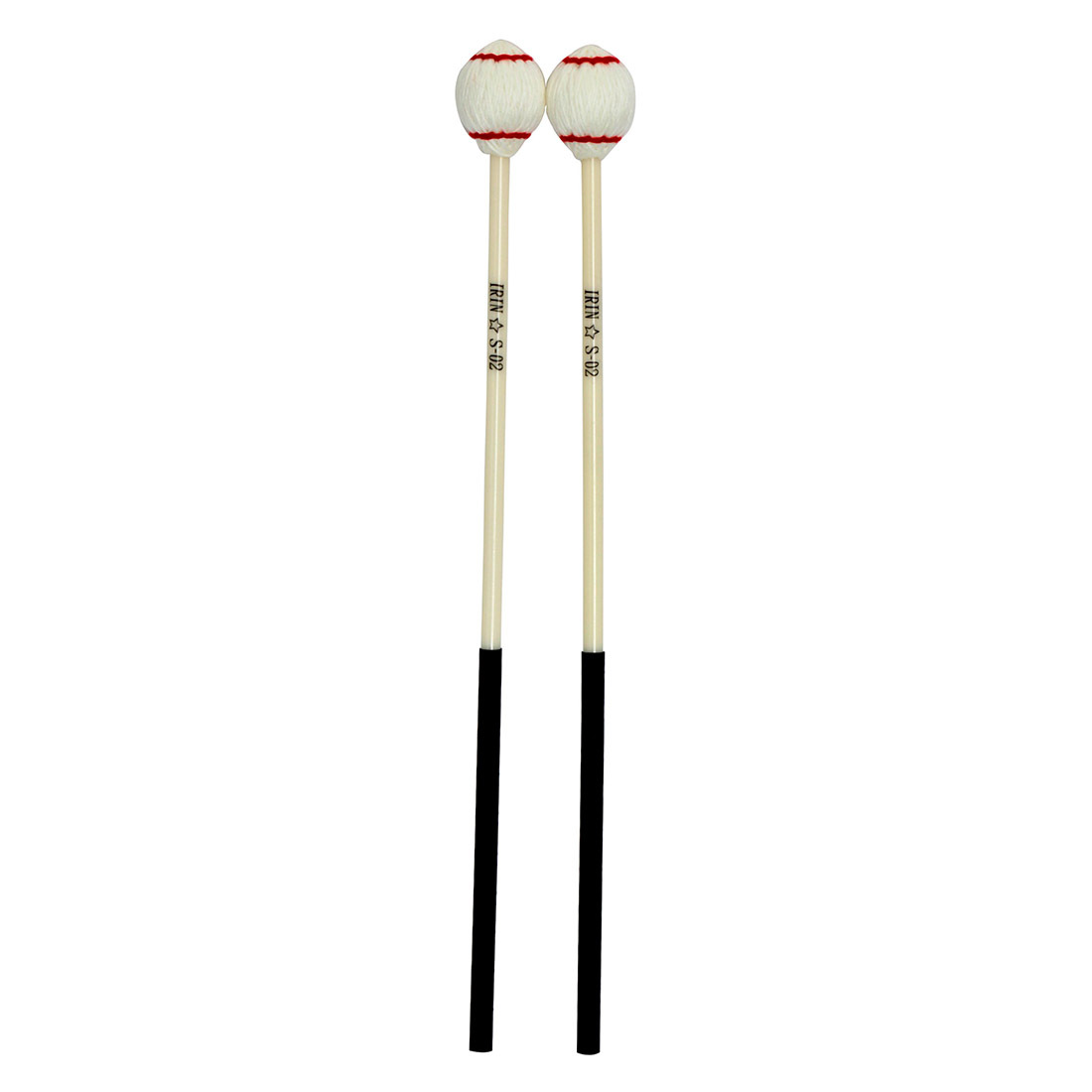 S-02 Marimba mallet, white red marimba mallet drumstick, red circle, white percussion instrument accessories pic 10