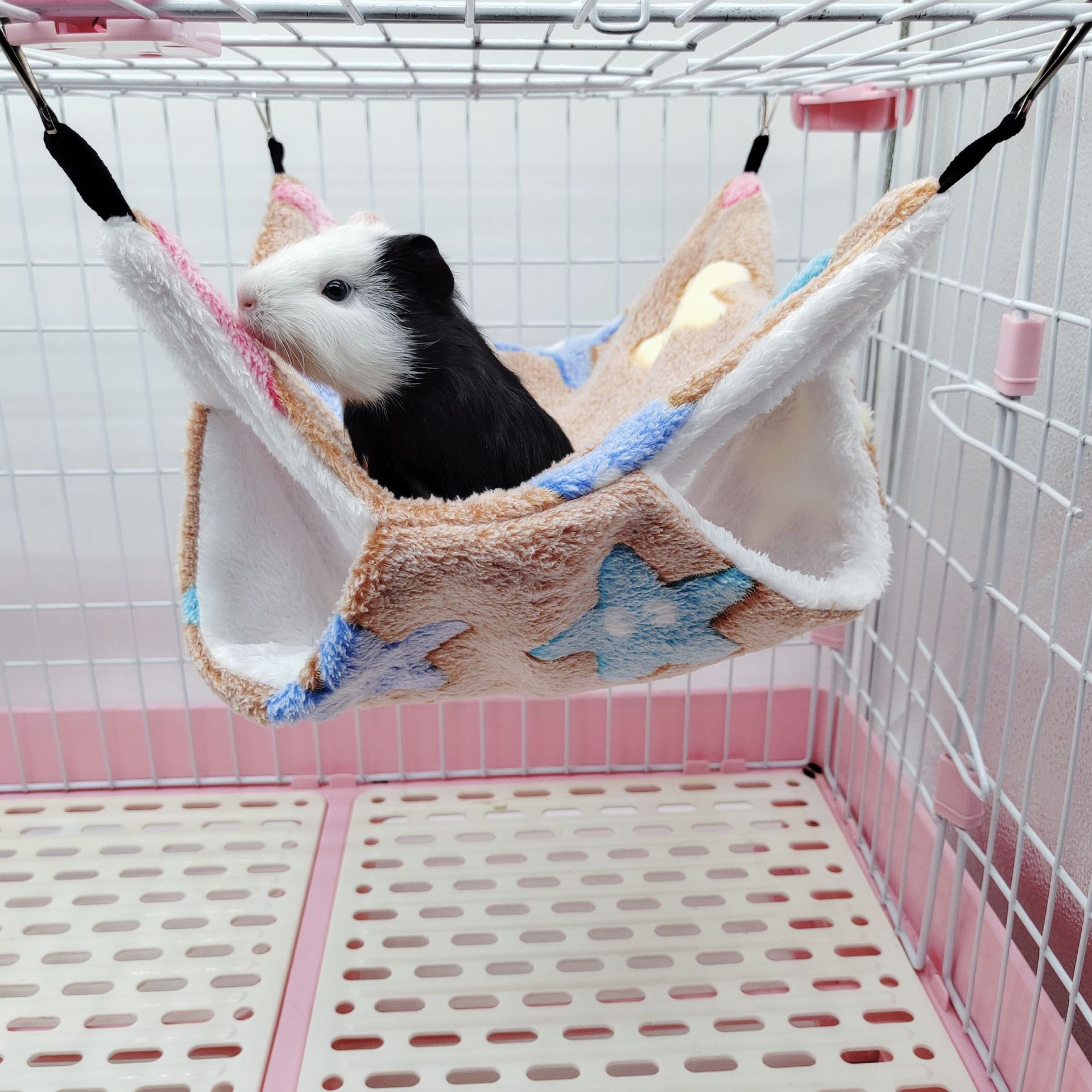 蜜袋鼯保暖双层夹层吊床小宠吊床悬挂式松鼠睡袋宠物用品仓鼠吊床详情38