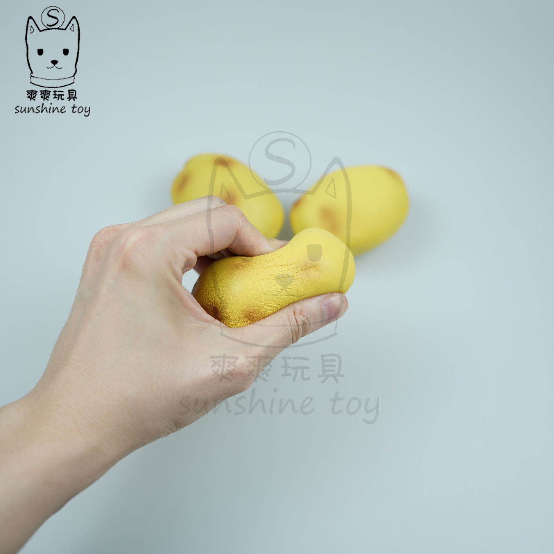 Cross-border best-selling Pu foam potato pressure ball simulation model, vegetable and fruit toys with logo printing, factory direct sales pic 3
