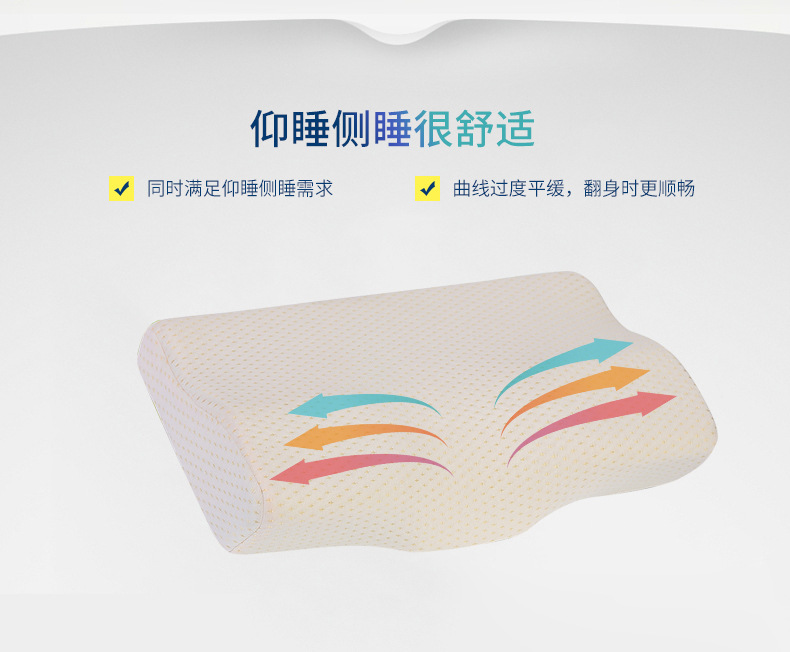Wholesale butterfly-shaped memory pillows, velvet slow rebound memory foam neck protection pillow cores, cross-border export exclusive supply pic 2