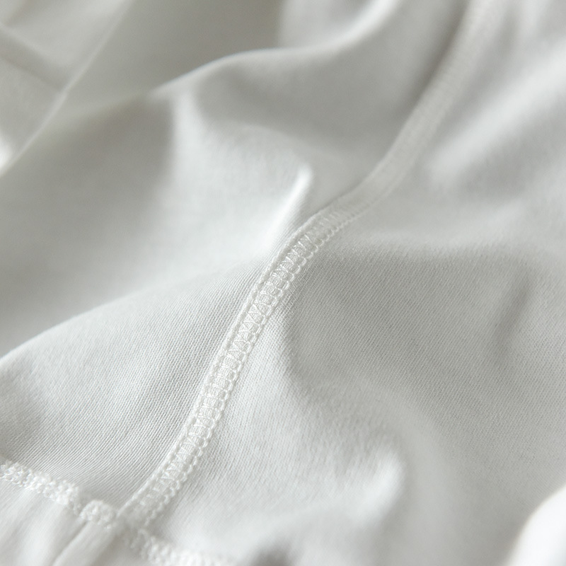 后中线设计纯棉长袖T恤女春秋中领宽松休闲内搭立领丝光棉打底衫详情21