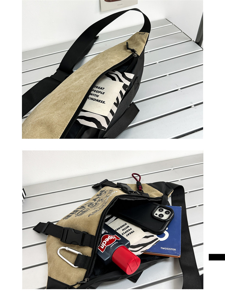 骑行包男士健身休闲斜挎胸包时尚潮流户外旅行小物袋机能便携腰包详情28