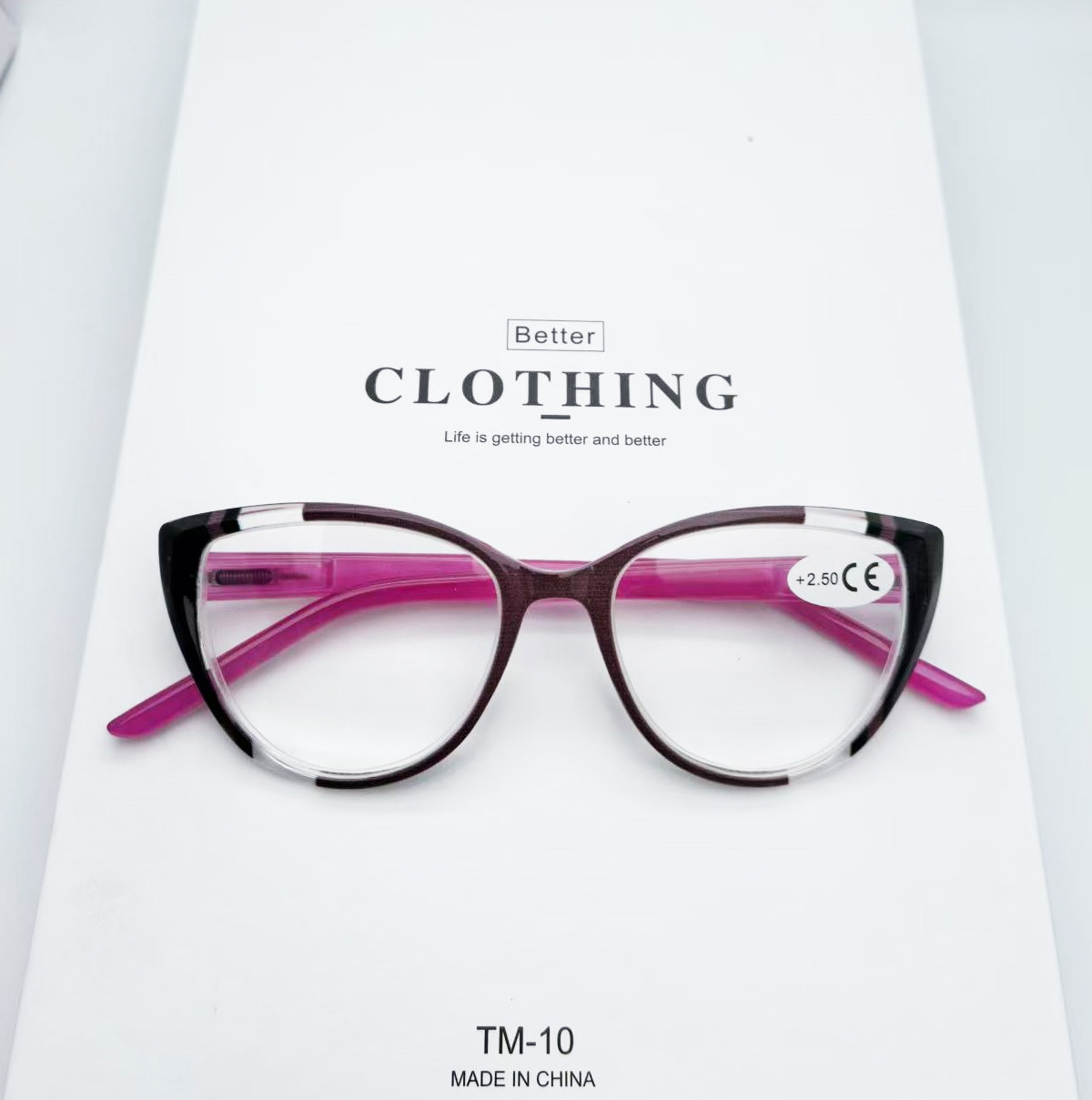 Cat-eye reading glasses 2025 new style, fashionable cross-border slingshot, high-end and trendy, source factory for middle-aged and elderly reading glasses pic 7