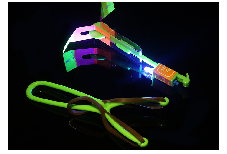 Flashing slingshot, flying arrow, glowing bamboo dragonfly toys, flying fairy, slingshot whistle, flying arrow, street stall, night market wholesale pic 12