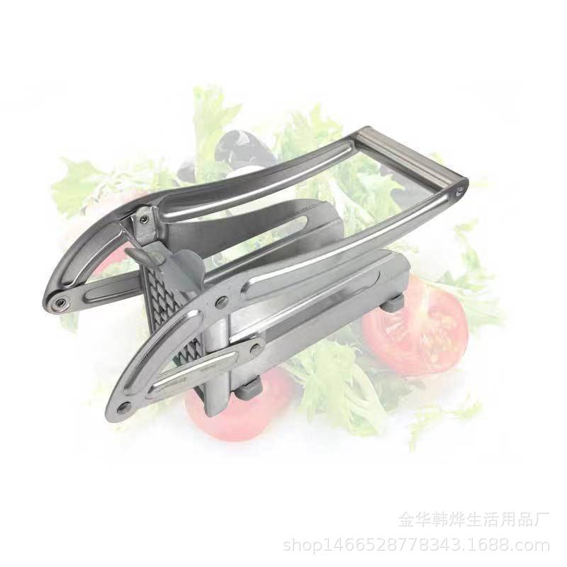The best-selling cross-border kitchen household potato cutter, a stainless steel multi-functional potato and cucumber cutter, comes with a free staples pic 1