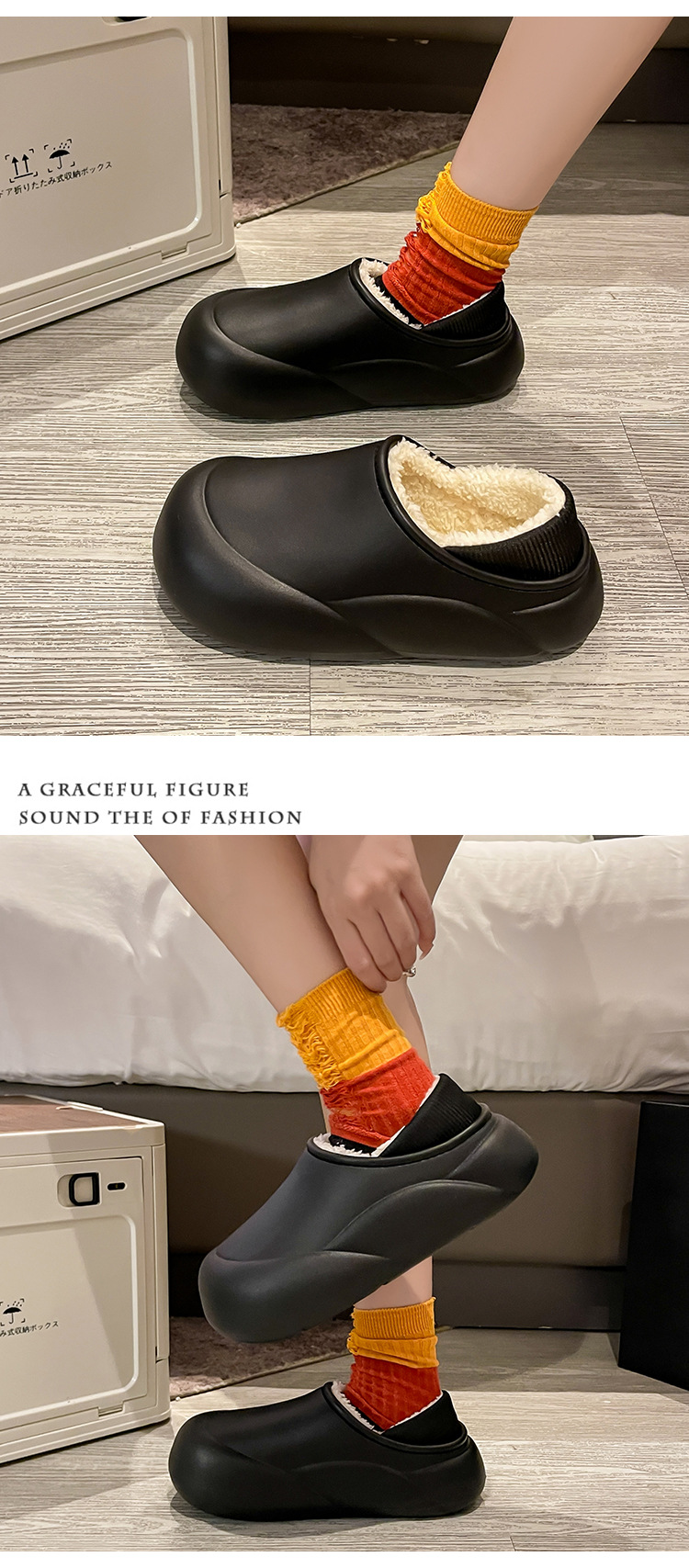 棉拖鞋家居毛拖鞋秋冬家用男款室内冬季厚底保暖加厚女情侣棉拖鞋详情12