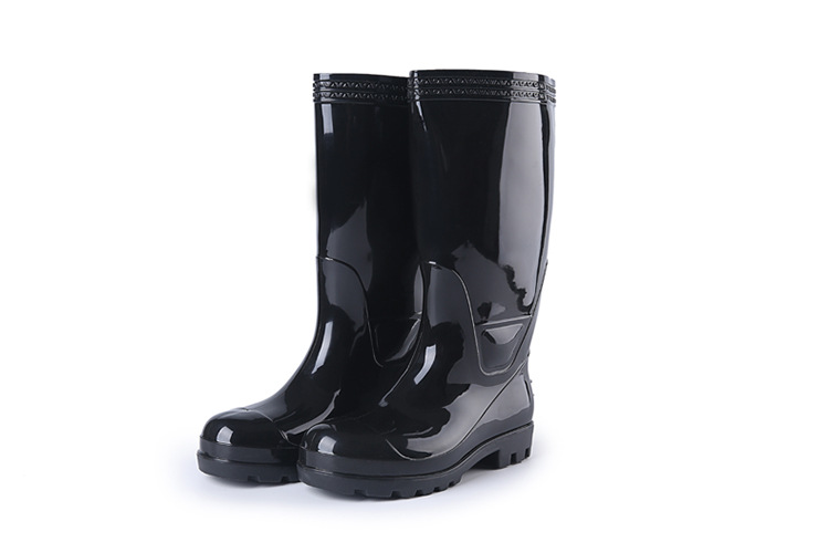 钢头防砸高筒防护雨鞋男1801高帮三防劳保鞋护脚工作雨靴水鞋胶鞋详情13