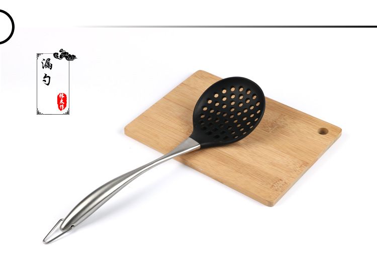 8-piece silicone kitchenware set, creative kitchen set, stainless steel high-temperature resistant spatula, non-stick pan, cross-border kitchenware pic 9