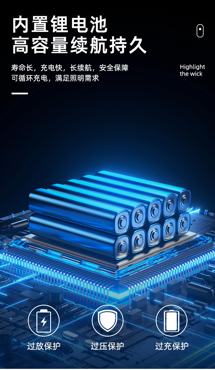 猎天鹰强光手电筒多功能带输出充电长续航户外超亮照明迷你手电筒详情9