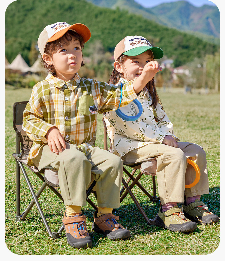【春日出游穿搭】嘟嘟家男童长袖衬衫春装女童衬衣春季宝宝衣服潮详情22