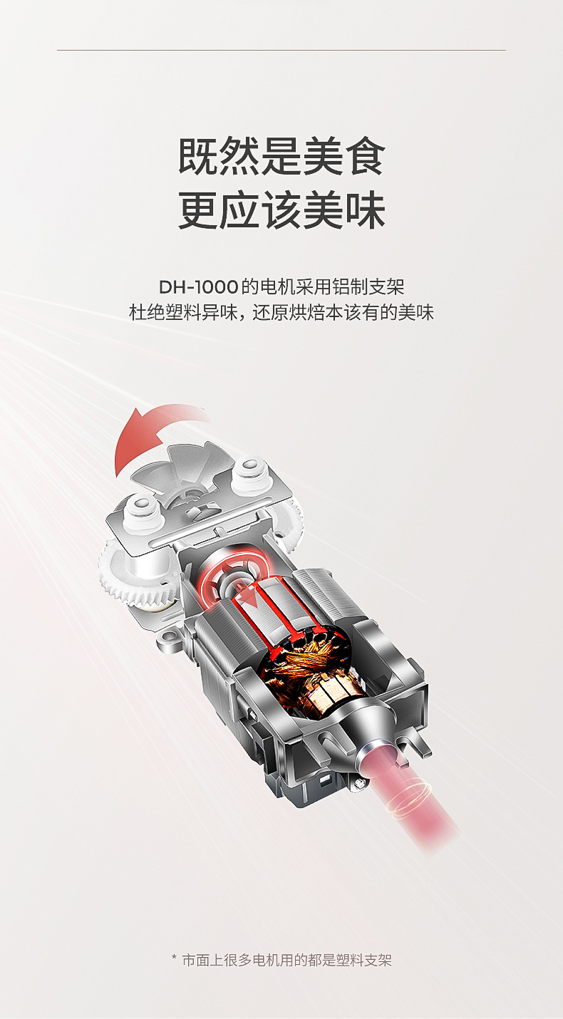 The Grass field electric egg beater is a household handheld mixer for baking cakes and cream whipping. It has a standing storage base pic 5