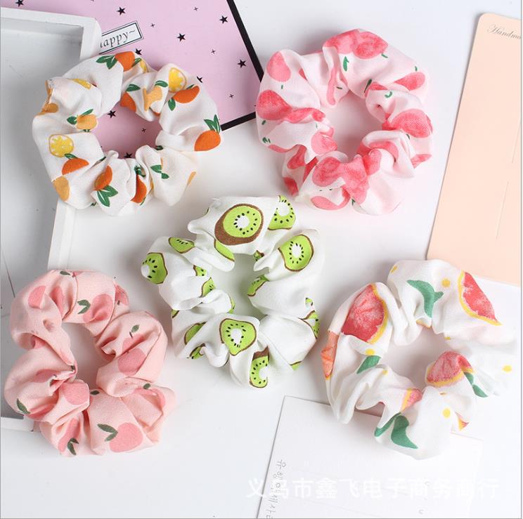 Fresh and clean mesh hair rope, large intestine flower wreath hair band, pig large intestine hair tie, high-elasticity hair accessory, wholesale and customized in South Korea pic 1