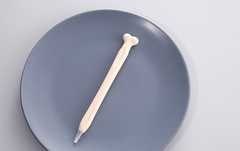 C Cross-border Exclusive bone Ballpoint pens, creative and personalized black signature pens, new and unique stationery items, funny bones pic 13