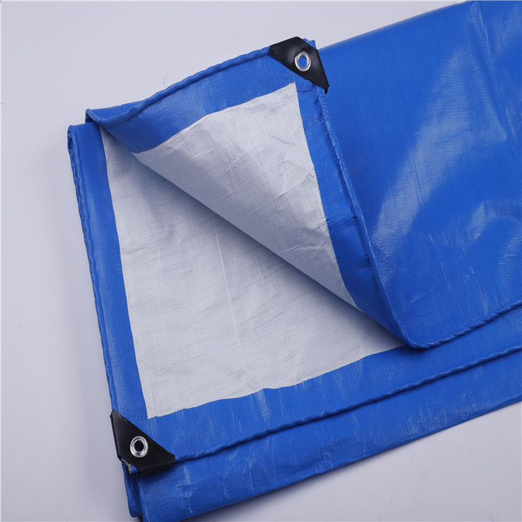 跨境专供90g双 防潮防晒货车货物遮盖布防雨布出口PE篷布详情4