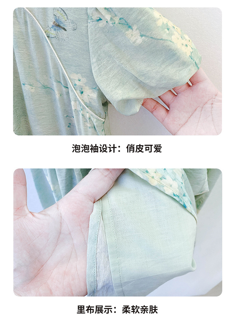 国潮YOJIA女童国风连衣裙夏装2025新款中式超仙女孩公主裙儿童节裙子详情17