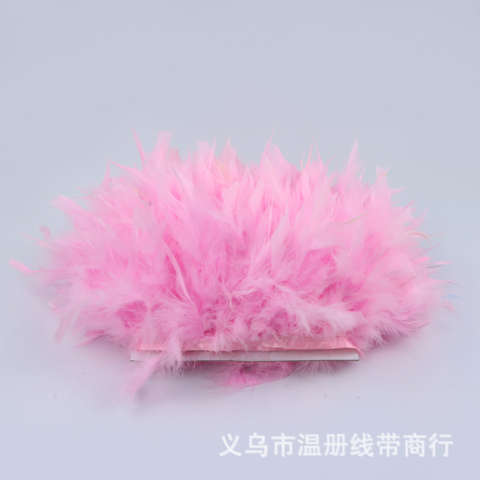 温册羽毛热卖火片布边创意多色火片布边演出服装辅料车载娃娃装饰详情20