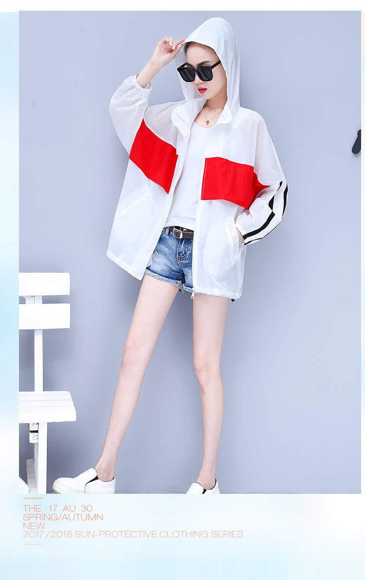 Sun-protective clothing for women, mid-length, loose, plus-size, and plump MMS 2021 summer new fashion trend of patchwork cardigans and thin jackets pic 14