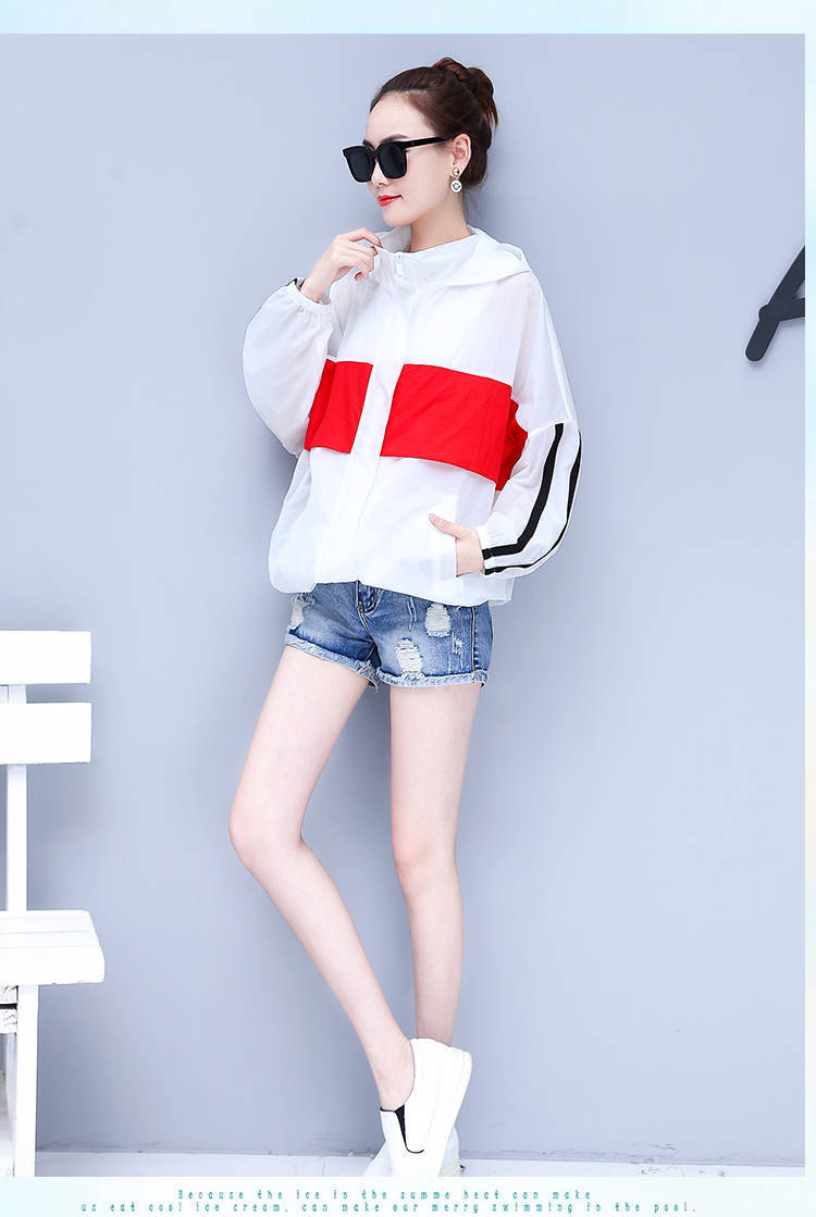 Sun-protective clothing for women, mid-length, loose, plus-size, and plump MMS 2021 summer new fashion trend of patchwork cardigans and thin jackets pic 15