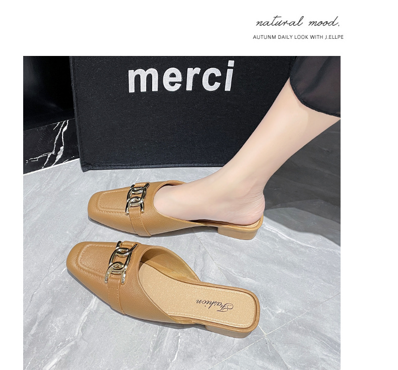 包头鞋女款时尚夏季外穿家用平底包头鞋休闲女士室外凉鞋详情16