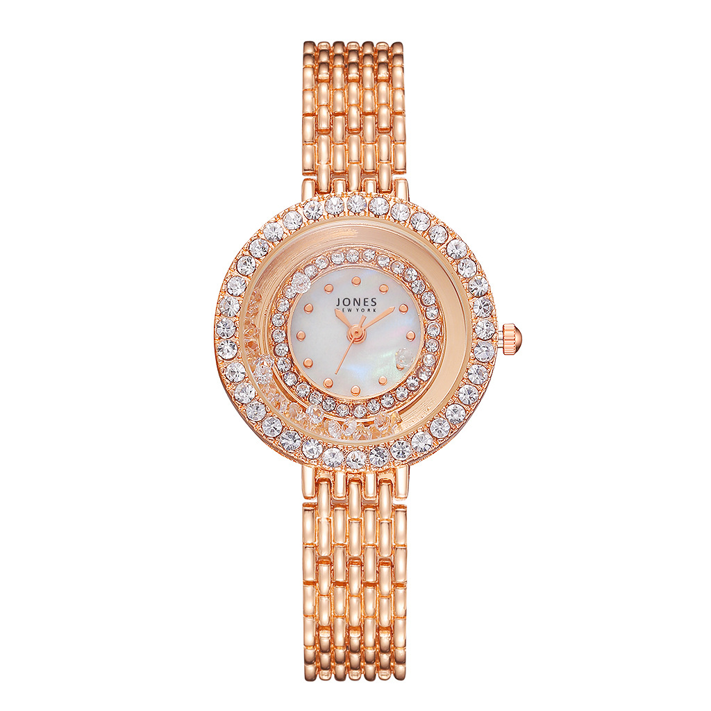 Aliexpress best-selling alloy steel mesh strap diamond-encrusted versatile watch, fashionable starry sky water diamond casual wristwatch pic 7