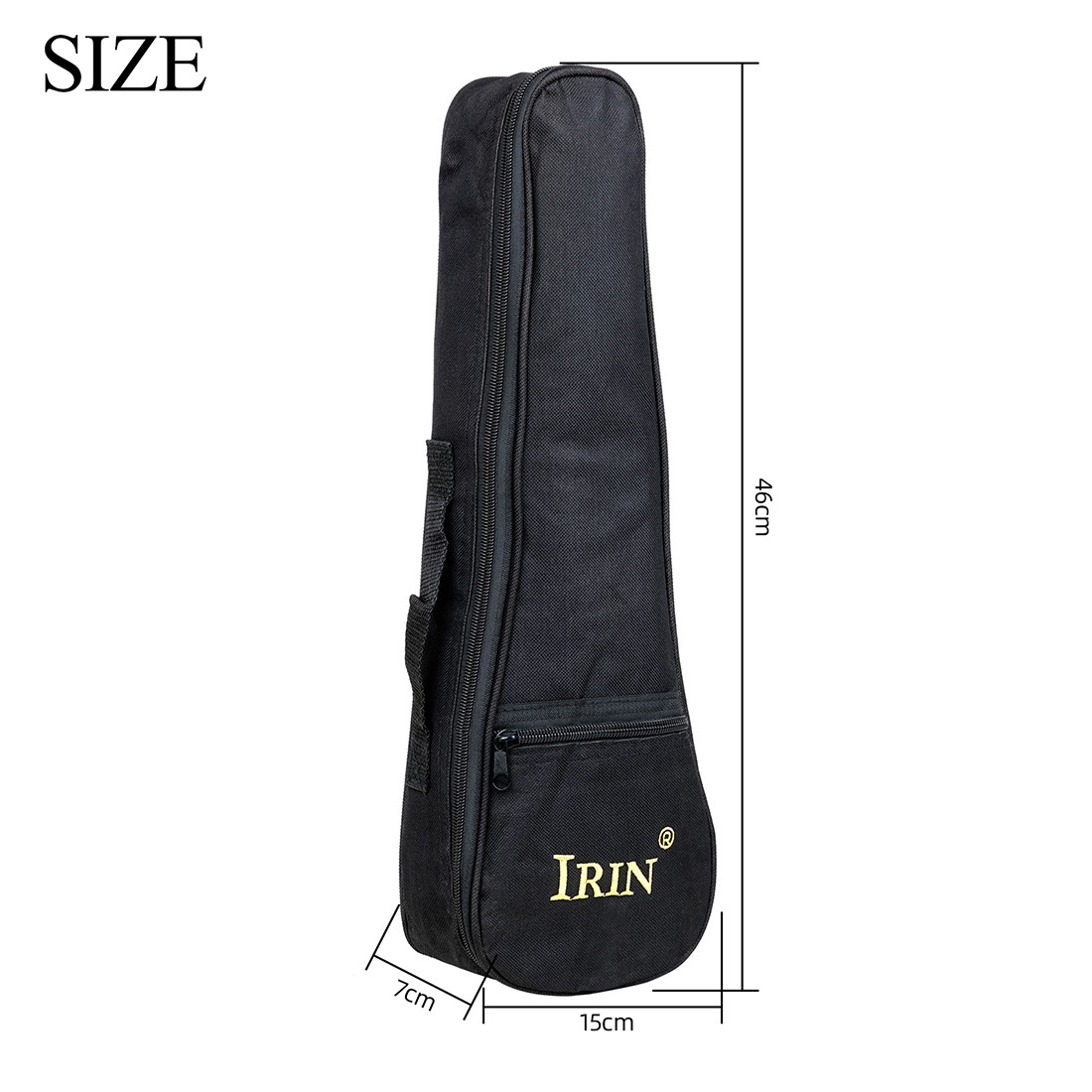 IRIN 17-inch ukulele bag, black ukulele small guitar, UK ukulele with cotton bag pic 2