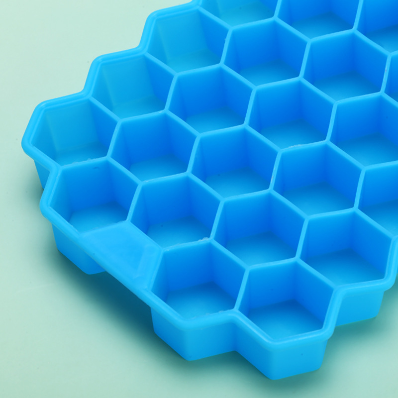 纯硅胶带盖硅胶蜂窝冰格冰模37格蜂窝制冰模具硅胶冰格雪糕冰块盒详情19