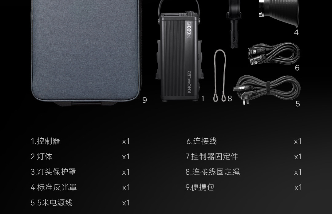 Shenniu M600D film and television light, 600W, professional studio shooting, photography and video recording, constantly lit high-power LED fill light pic 37