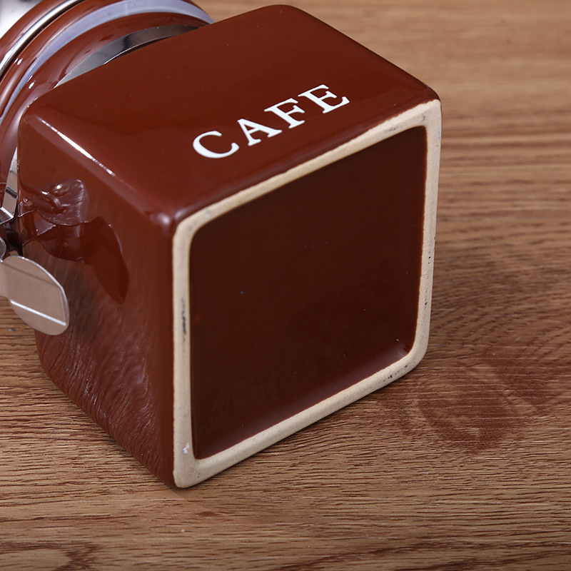 手摇咖啡豆研磨机便携咖啡磨豆机手动咖啡研磨器方罐密封罐家商用详情11