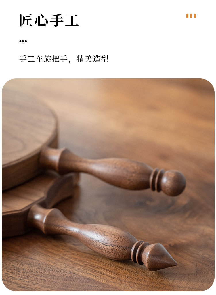 创意木质中古菜板 法式复古实木面包甜点水果牛排砧板 双面熟食厨详情11