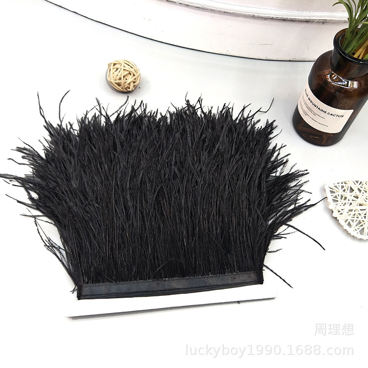 Ostrich feather fabric tape in stock, 6-8cm, clothing and accessories, lace, feather, ostrich feather fabric edge pic 34
