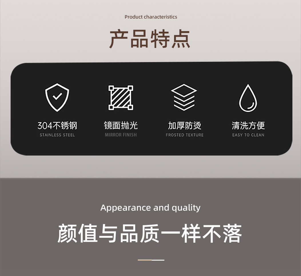 小蛮腰304不锈钢餐具轻奢黄花梨木柄勺子餐具刀叉勺餐具套装批发详情2