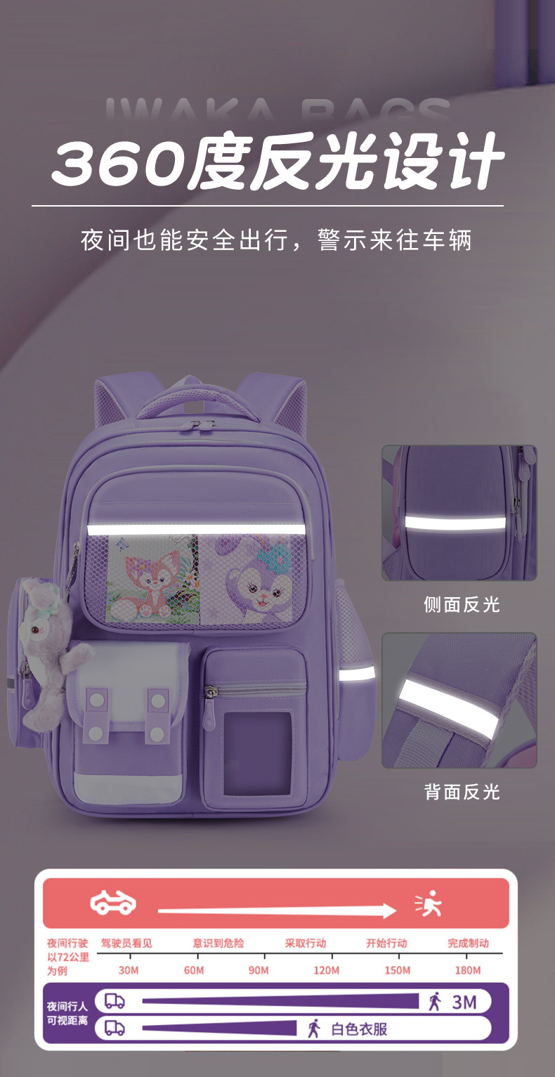 2023新款书包男生小学生一二三到六年级男童女超轻便儿童减负护脊详情11