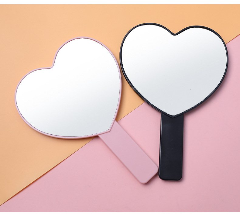 电商直销镜子抖音直播福利手柄镜活动手持镜子方形化妆镜爱心镜子详情11