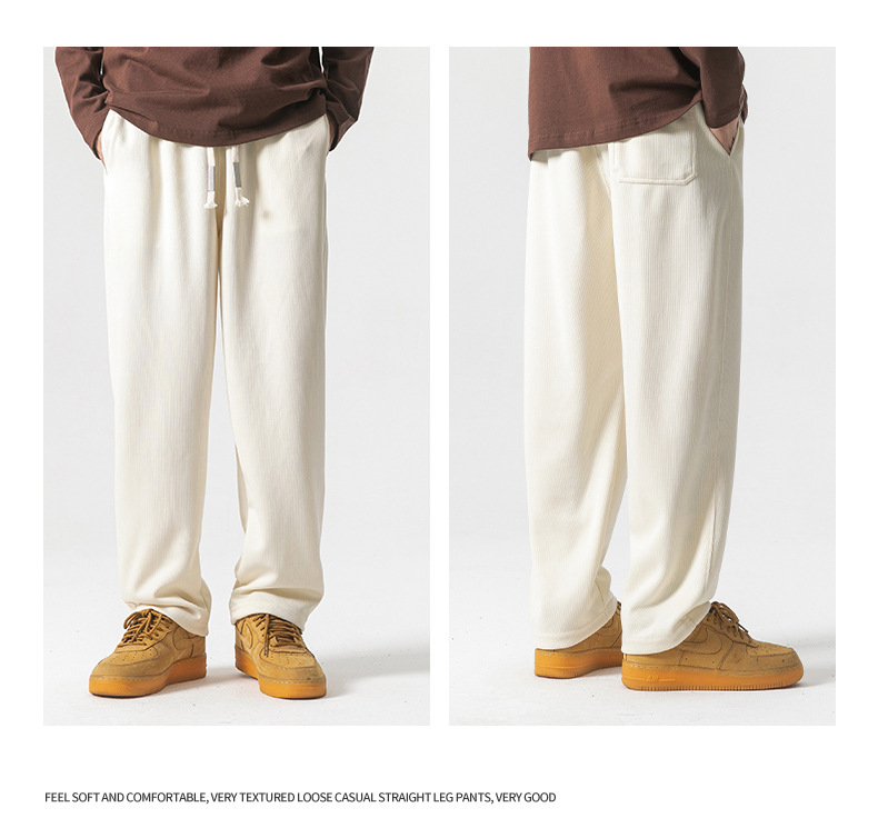 8 colors to choose from, 350g heavy-weight straight-leg sweatpants, a new style for men in the autumn of 2023, featuring loose, casual and sporty pants pic 14