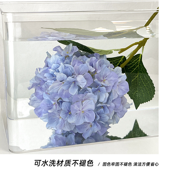 3D打印144片3叶仿真丽莎绣球花假花餐桌花摆花婚礼布置DIY花材详情34