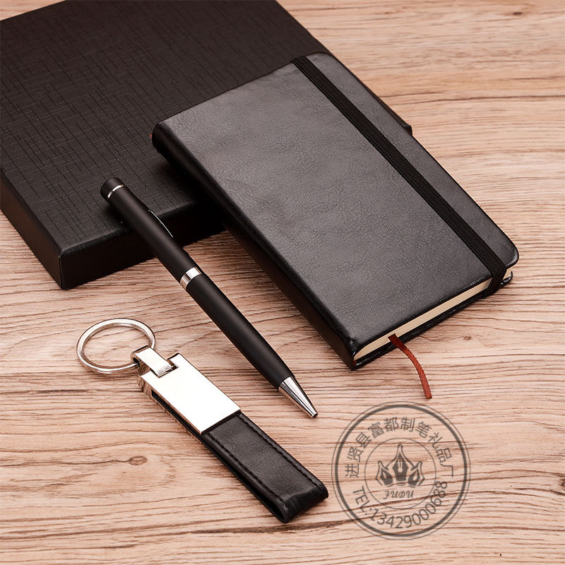 A7 Notebook Set, Keychain Gift, Corporate Real Estate Business Annual Meeting Event Notebook Gift Set pic 3