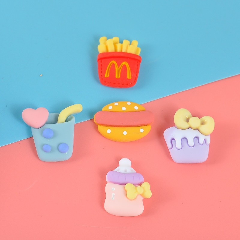 New diy small accessories for food and play refrigerator stickers, versatile resin accessories, fashionable cartoon and cute stickers pic 22