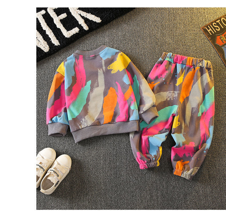 男女童卫衣套装春秋款中大儿童炸街上衣薄款2022秋款秋季时髦秋装详情10