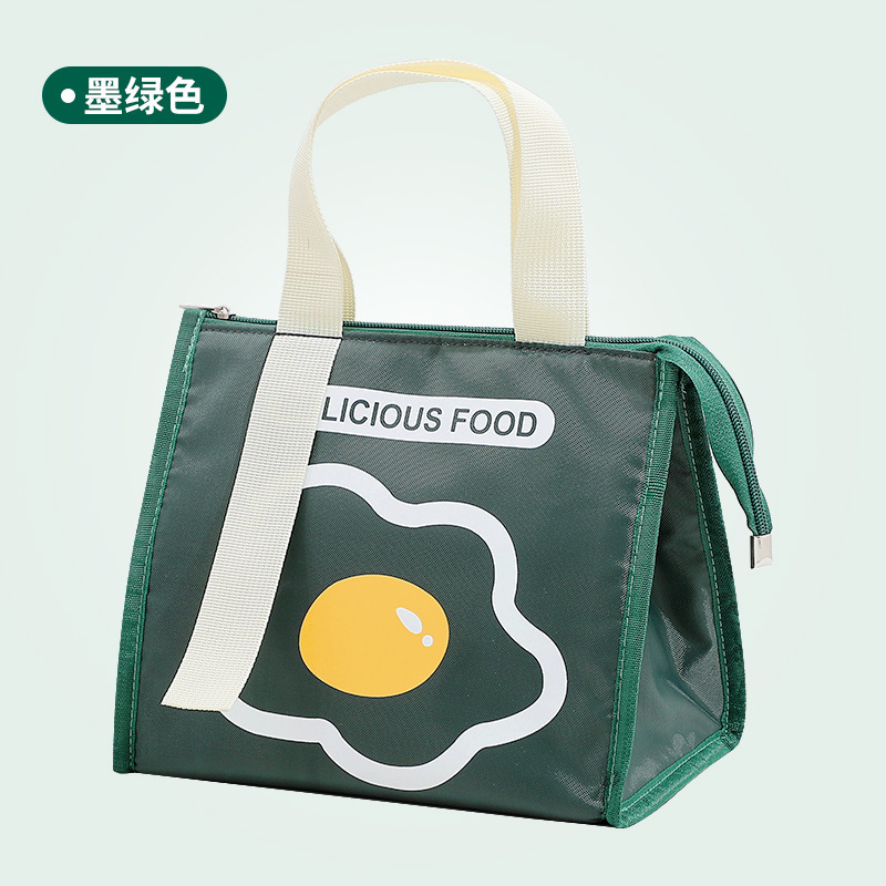 Long woven tape triangular bag lunch box insulated bag pic 1