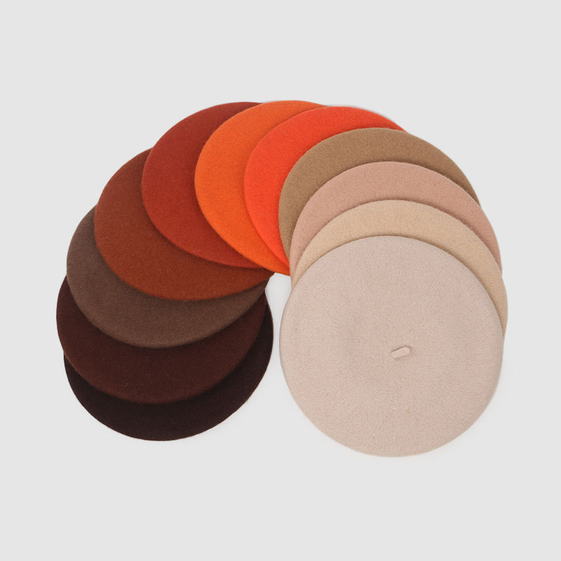 外贸现货成人秋冬天羊毛beret针织贝雷帽画家帽毛呢蓓蕾帽女帽子详情3