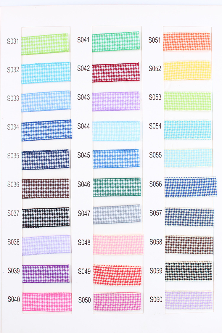 Dingxin Woven tape Double Bread Edge Thousand bird checkered colorful ribbon DIY Handmade bow hair accessory gift packaging ribbon pic 22