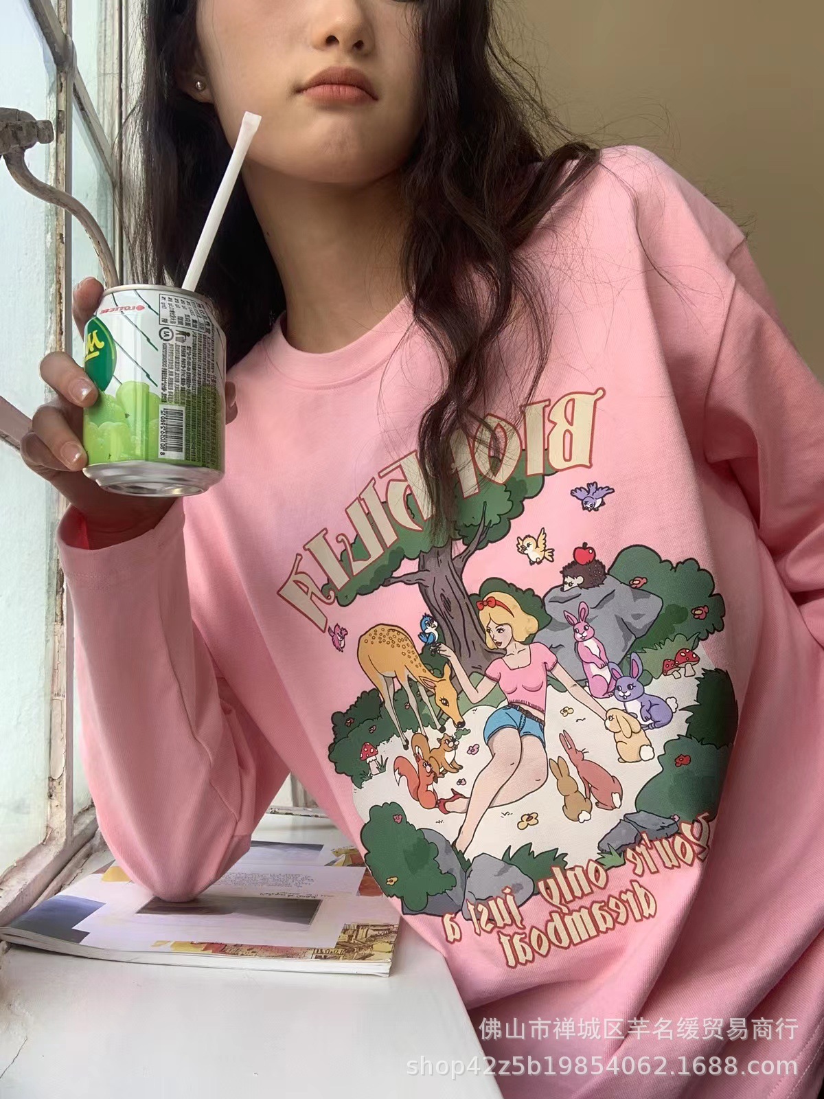 2023春秋新款女装长袖t恤韩版休闲大码女式t恤上衣打底衫外贸批发详情32