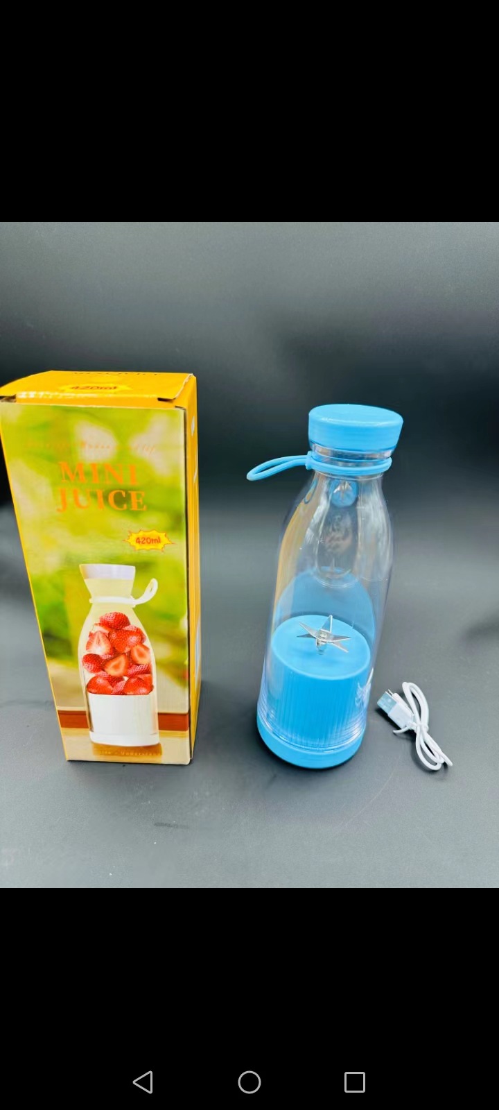 Portable rechargeable electric juicer cup factory direct sales, cute manual wine bottle juicer cup, portable small hand pic 7