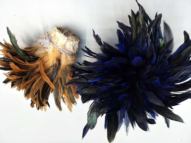 Colorful Feather 5-7 Ziyong Colorful Chicken Feather DIY Mask, Cat Toy Stick toy accessory Feather toy pic 23